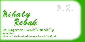 mihaly rebak business card